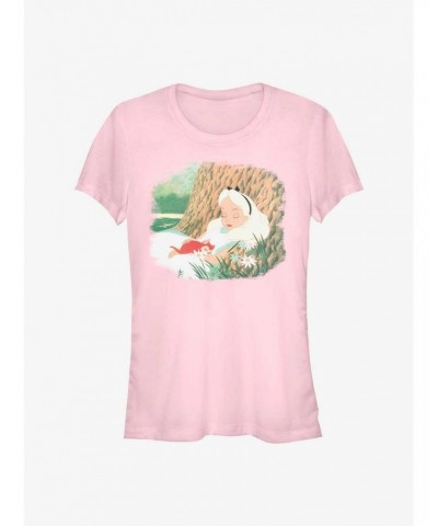 Disney Alice In Wonderland Sleepy Alice and Dinah Girls T-Shirt $9.96 T-Shirts