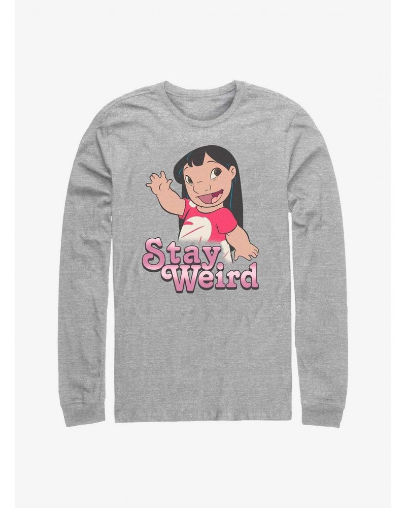 Disney Lilo & Stitch Stay Weird Lilo Long-Sleeve T-Shirt $12.50 T-Shirts