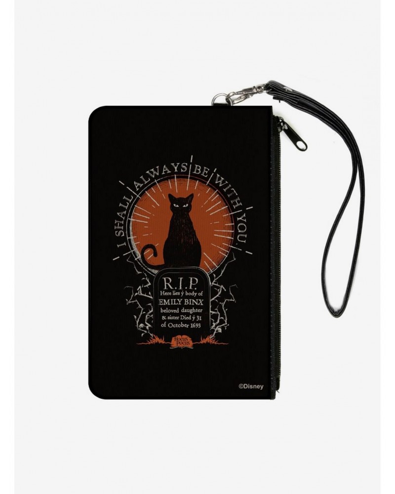 Hocus Pocus Cat Emily Binx Always Be With You Canvas Clutch Wallet $8.99 Wallets