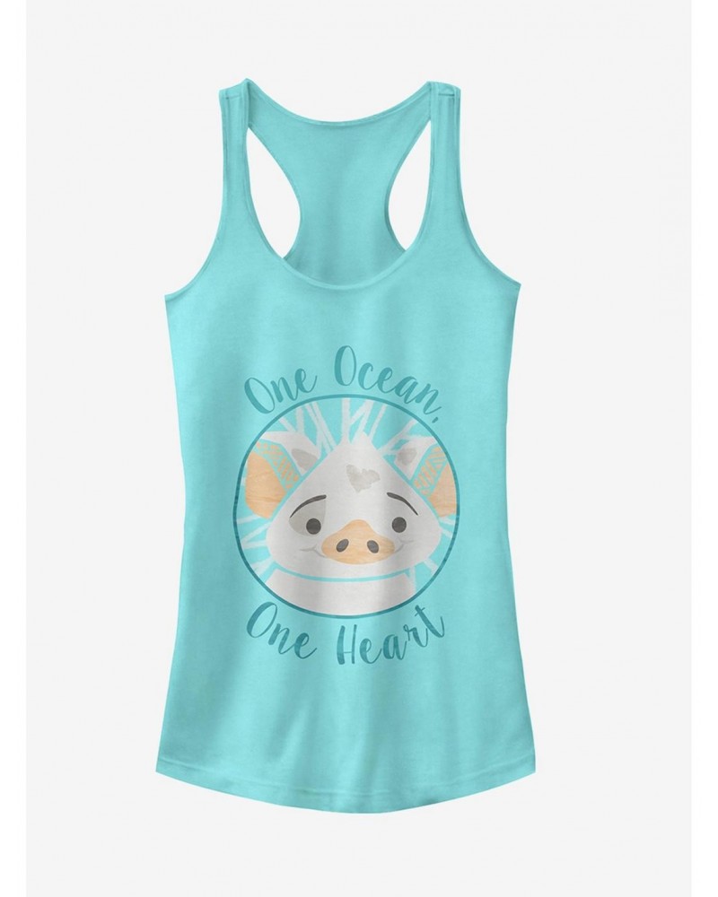 Moana Pua One Ocean One Heart Girls Tank $9.71 Tanks