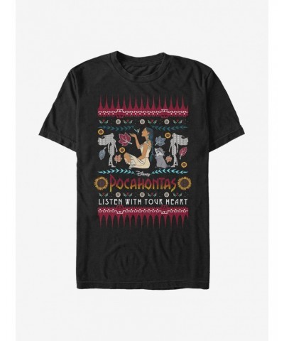 Disney Pocahontas Ugly Holiday Sweater T-Shirt $7.17 T-Shirts