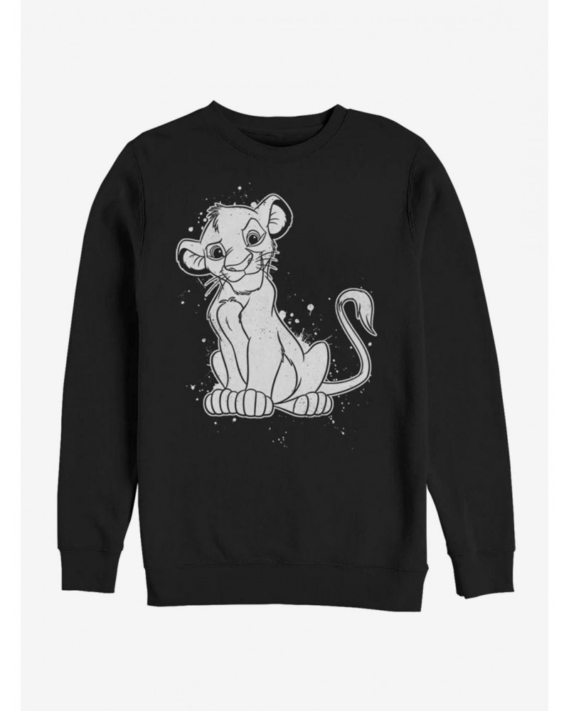 Disney The Lion King Simba Splatter Sweatshirt $12.18 Sweatshirts