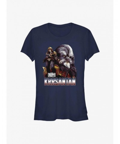 Star Wars The Book Of Boba Fett Double Krrsantan Girls T-Shirt $9.46 T-Shirts