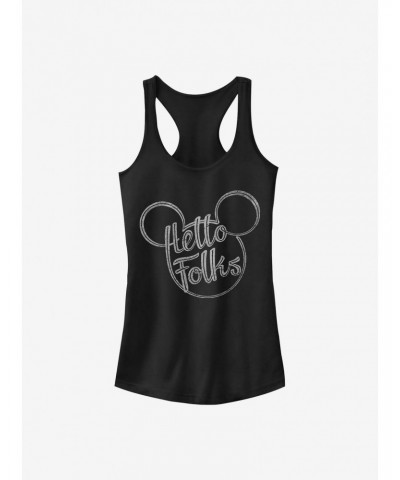 Disney Mickey Mouse Hello Folks Girls Tank $7.72 Tanks