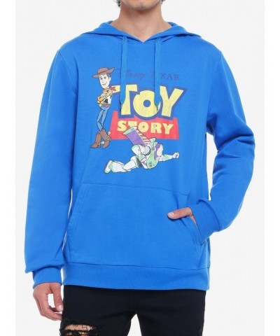 Disney Pixar Toy Story Buzz & Woody Vintage Distressed Hoodie $5.39 Hoodies