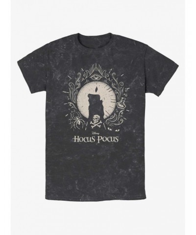 Disney Hocus Pocus Black Flame Mineral Wash T-Shirt $12.69 T-Shirts