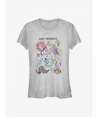 Disney Olaf Presents Outfit Group Girls T-Shirt $10.46 T-Shirts