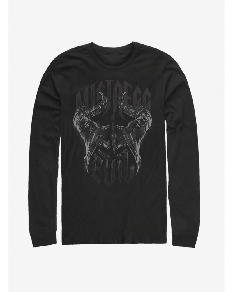 Disney Maleficent: Mistress Of Evil Metal Horns Long-Sleeve T-Shirt $14.15 T-Shirts