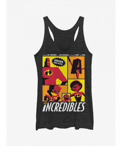 Disney Pixar Incredibles Starring Explosive Family Action Girls Tank $12.17 Tanks