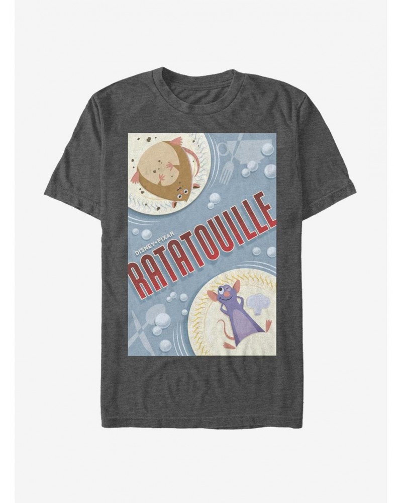 Disney Pixar Ratatouille Rat Plated Poster T-Shirt $8.84 T-Shirts