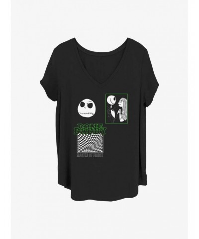 Disney The Nightmare Before Christmas Bone Daddy Girls T-Shirt Plus Size $10.69 T-Shirts