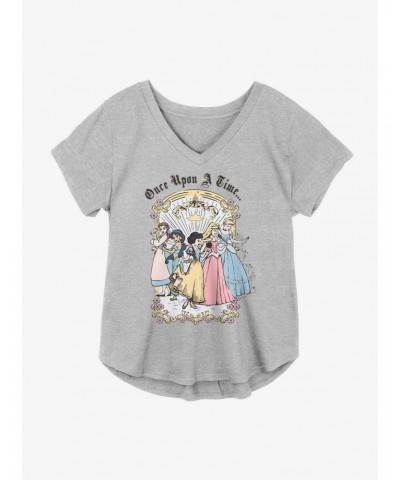 Disney Princesses Vintage Group Girls Plus Size T-Shirt $11.27 T-Shirts
