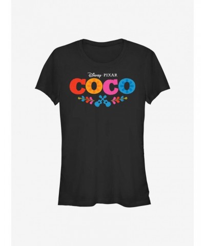 Disney Pixar Coco Logo Girls T-Shirt $9.96 T-Shirts