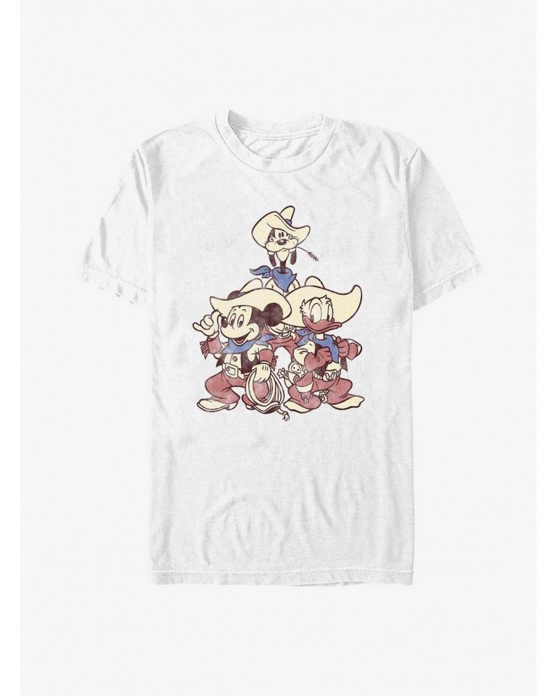 Disney Mickey Mouse Vintage Cowboys Mickey, Goofy, & Donald T-Shirt $9.80 T-Shirts