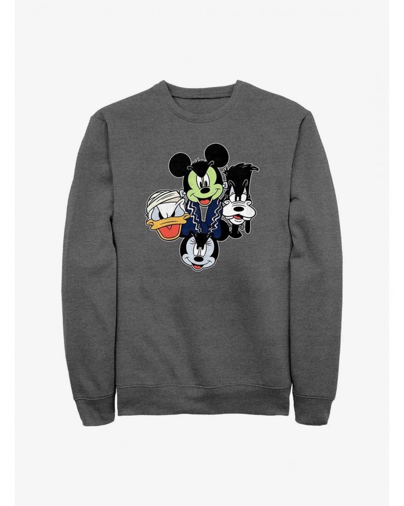 Disney Mickey Mouse Halloween Heads Sweatshirt $16.24 Sweatshirts