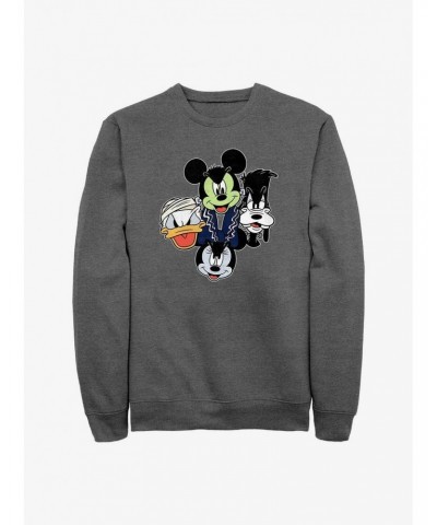 Disney Mickey Mouse Halloween Heads Sweatshirt $16.24 Sweatshirts