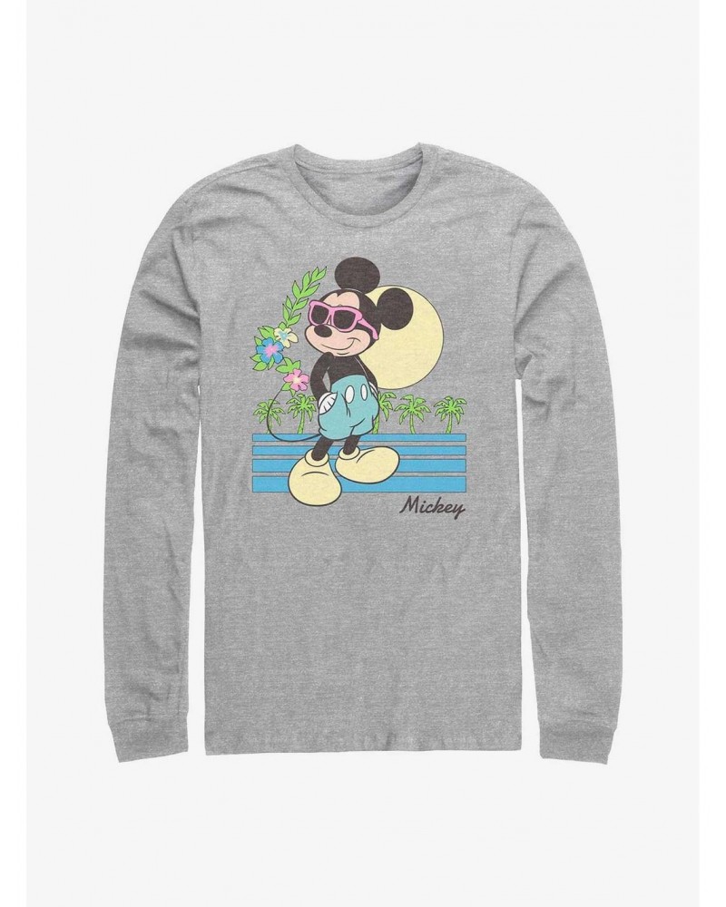 Disney Mickey Mouse Beach Long-Sleeve T-Shirt $14.48 T-Shirts