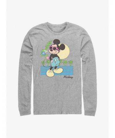 Disney Mickey Mouse Beach Long-Sleeve T-Shirt $14.48 T-Shirts