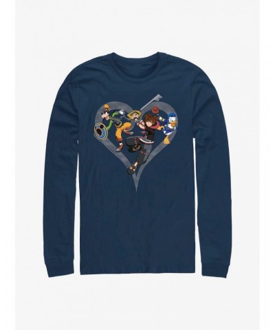 Disney Kingdom Hearts Sora Goofy Donald Long-Sleeve T-Shirt $15.46 T-Shirts