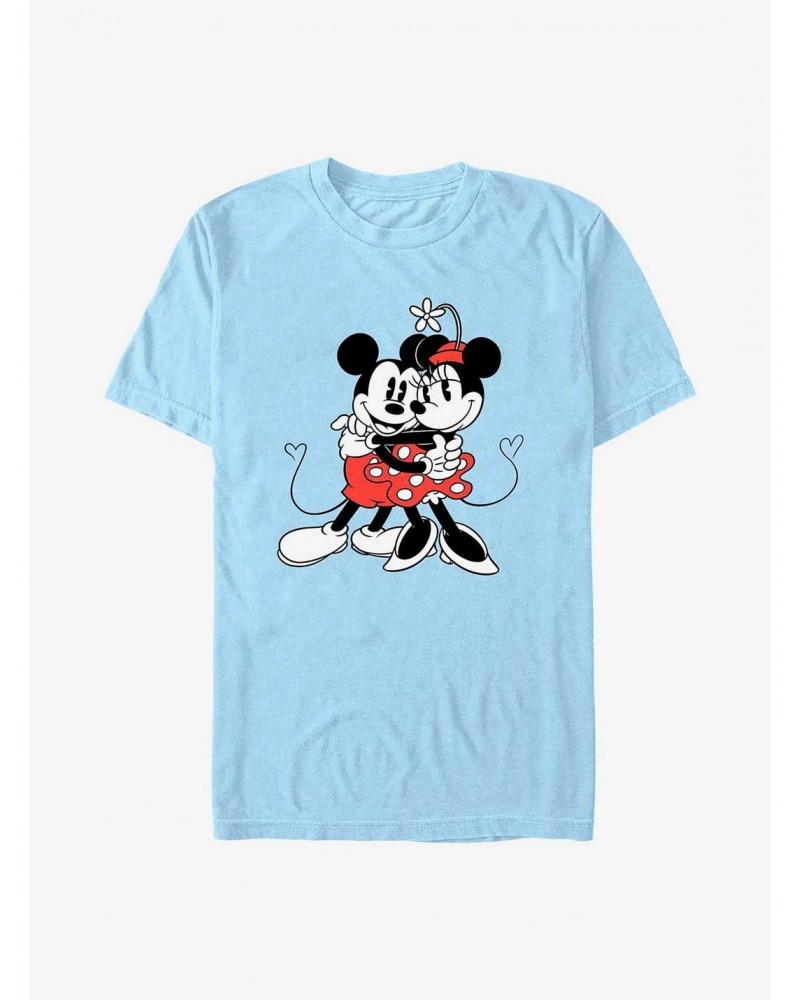 Disney Mickey Mouse Minnie & Mickey Hug T-Shirt $8.13 T-Shirts