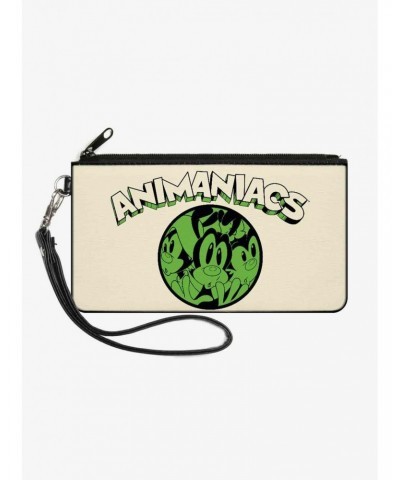 Animaniacs Wakko Yakko Dot Close Up Pose Canvas Zip Clutch Wallet $9.61 Wallets