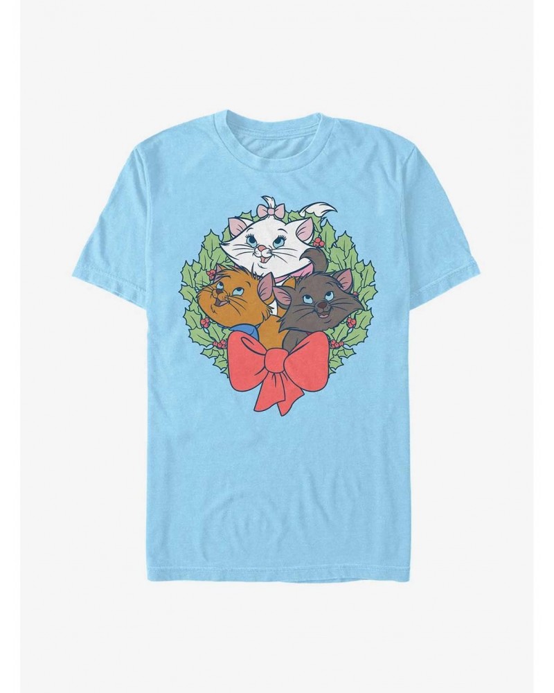 Disney The Aristocats Kitten Wreath T-Shirt $7.89 T-Shirts