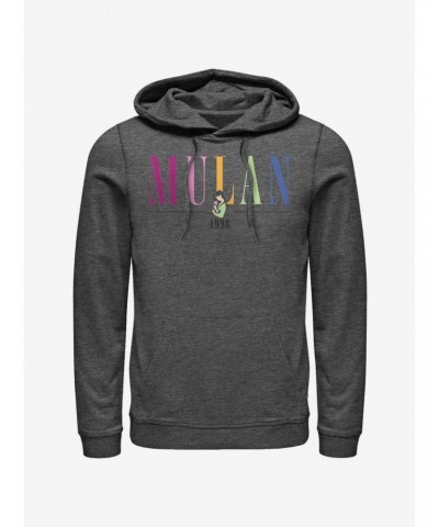 Disney Mulan Colorful Title Hoodie $22.00 Hoodies