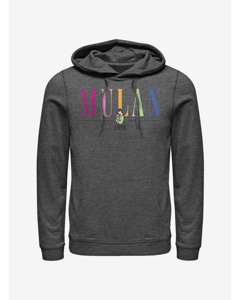 Disney Mulan Colorful Title Hoodie $22.00 Hoodies