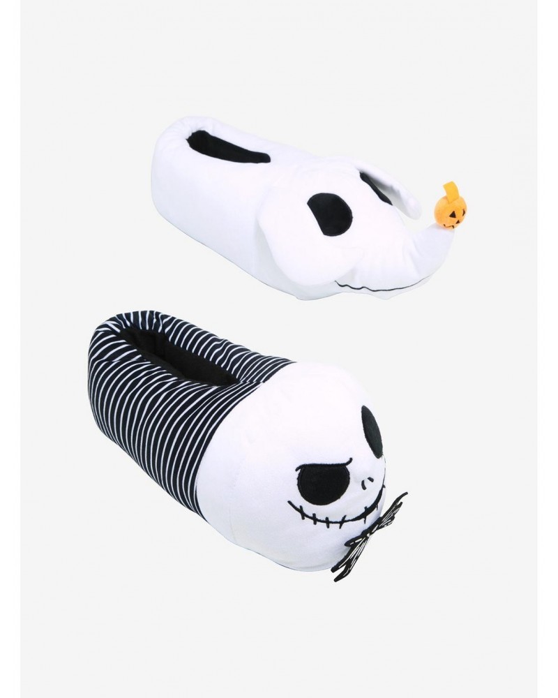 The Nightmare Before Christmas Jack & Zero Plush Slippers $14.05 Slippers