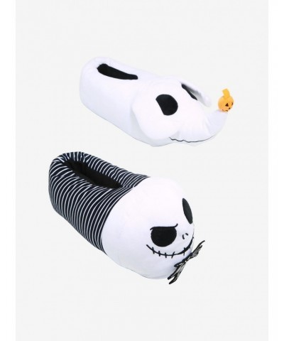 The Nightmare Before Christmas Jack & Zero Plush Slippers $14.05 Slippers