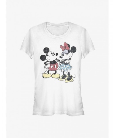 Disney Mickey Mouse Mickey Minnie Retro Girls T-Shirt $8.22 T-Shirts