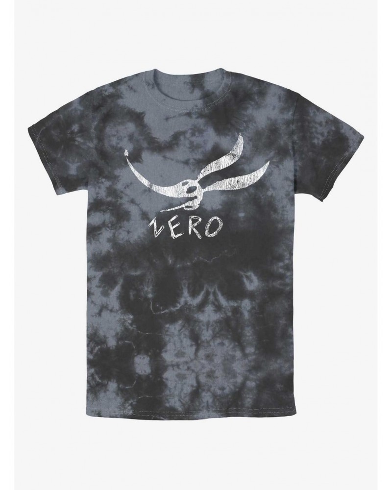 Disney The Nightmare Before Christmas Zero Face Tie-Dye T-Shirt $8.81 T-Shirts