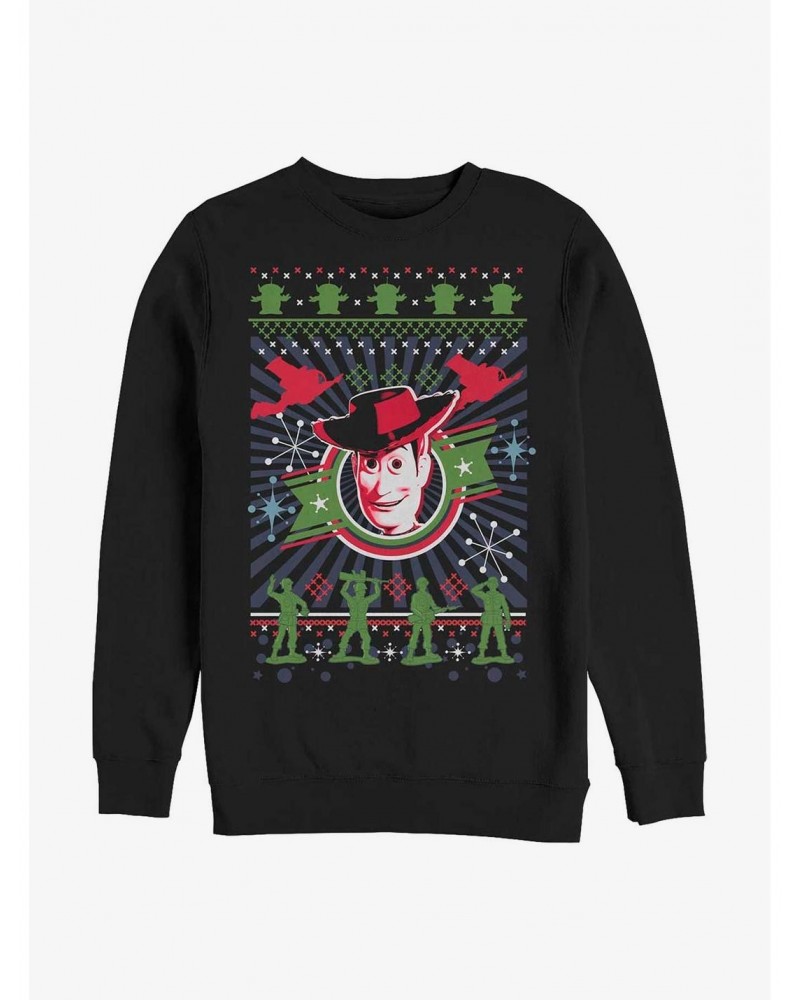 Disney Pixar Toy Story Winter Stitches Crew Sweatshirt $17.34 Sweatshirts