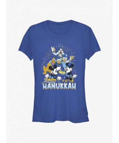 Disney Mickey Mouse Happy Hanukkah Friends Girls T-Shirt $11.21 T-Shirts