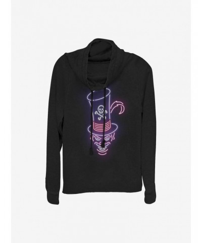 Disney Villains Neon Dr. Facilier Cowlneck Long-Sleeve Girls Top $17.96 Tops