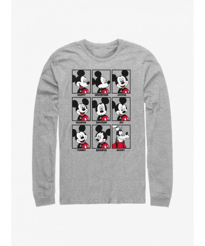 Disney Mickey Mouse Mood Long-Sleeve T-Shirt $14.81 T-Shirts