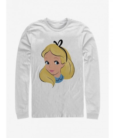 Disney Alice In Wonderland Big Face Long-Sleeve T-Shirt $11.84 T-Shirts
