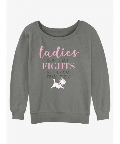 Disney The Aristocats Ladies Finish Fights Girls Slouchy Sweatshirt $13.65 Sweatshirts