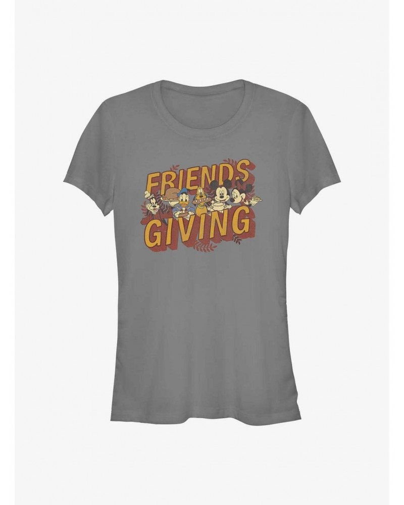 Disney Mickey Mouse Friendsgiving Girls T-Shirt $7.97 T-Shirts