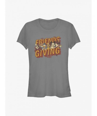 Disney Mickey Mouse Friendsgiving Girls T-Shirt $7.97 T-Shirts