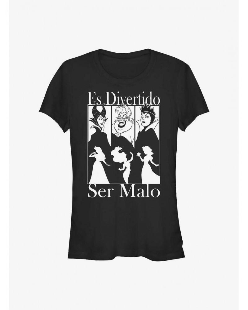 Disney Villains Spanish Good To Be Bad Girls T-Shirt $11.21 T-Shirts