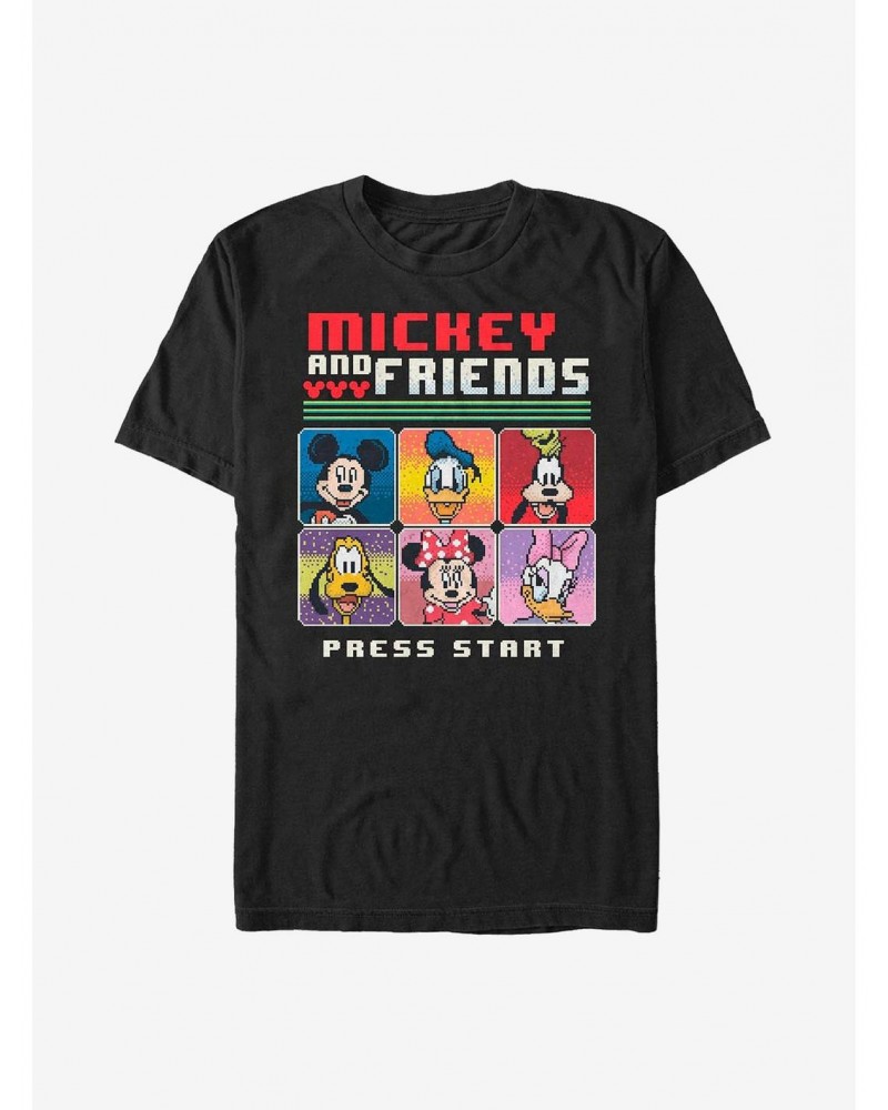 Disney Mickey Mouse Pixel Friends T-Shirt $7.65 T-Shirts