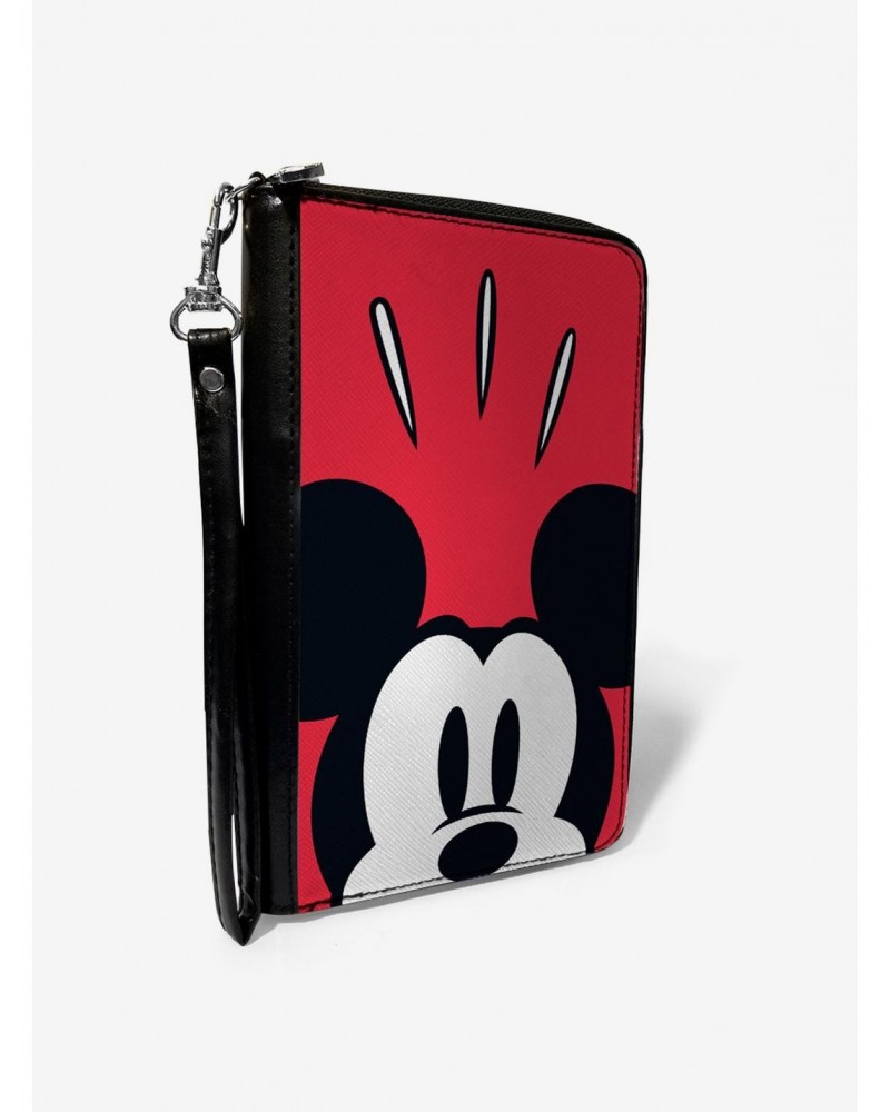 Disney Mickey Mouse Shock Close Up Zip Around Wallet $12.56 Wallets