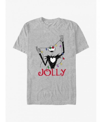 Disney The Nightmare Before Christmas Jolly Jack Lights T-Shirt $7.41 T-Shirts