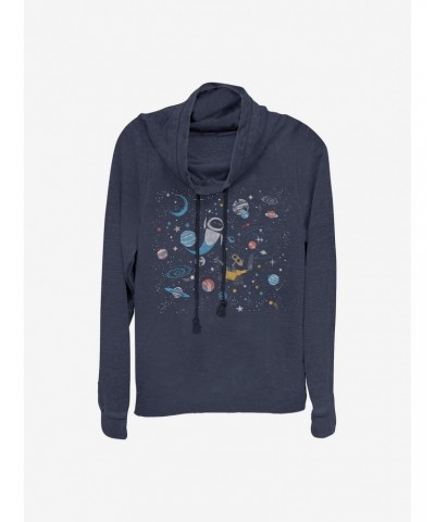 Disney Pixar Wall-E Galaxy Cowlneck Long-Sleeve Girls Top $22.45 Tops