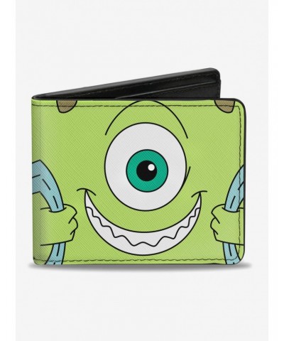 Disney Pixar Monsters Inc Mike Smiling Scream Canister Pack Pose Bifold Wallet $7.32 Wallets