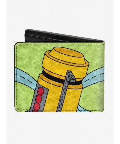 Disney Pixar Monsters Inc Mike Smiling Scream Canister Pack Pose Bifold Wallet $7.32 Wallets