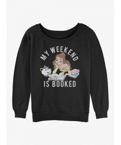 Disney Beauty and the Beast Booked Weekend Girls Slouchy Sweatshirt $12.92 Sweatshirts