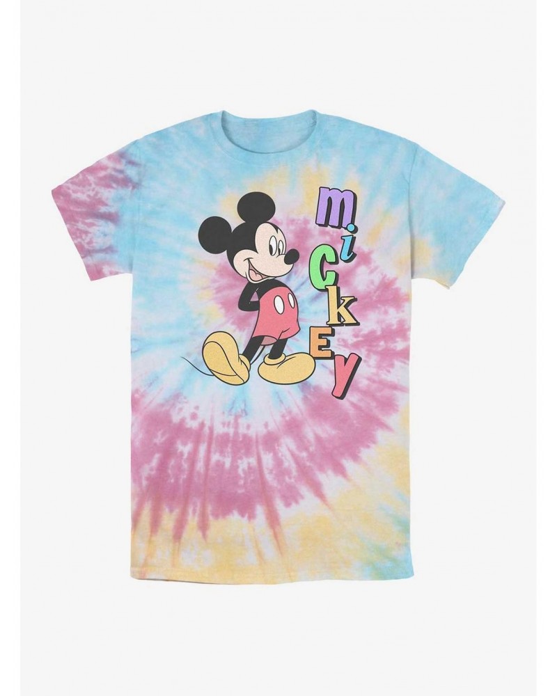Disney Mickey Mouse Mickey Name Tie Dye T-Shirt $10.36 T-Shirts