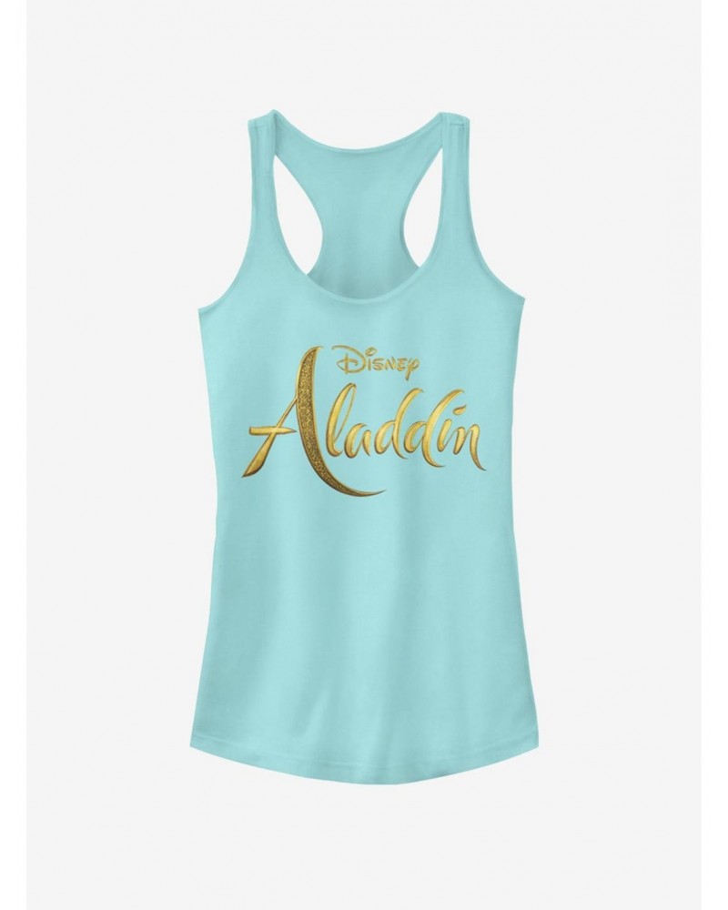 Disney Aladdin 2019 Aladdin Live Action Logo Girls Tank $11.70 Tanks